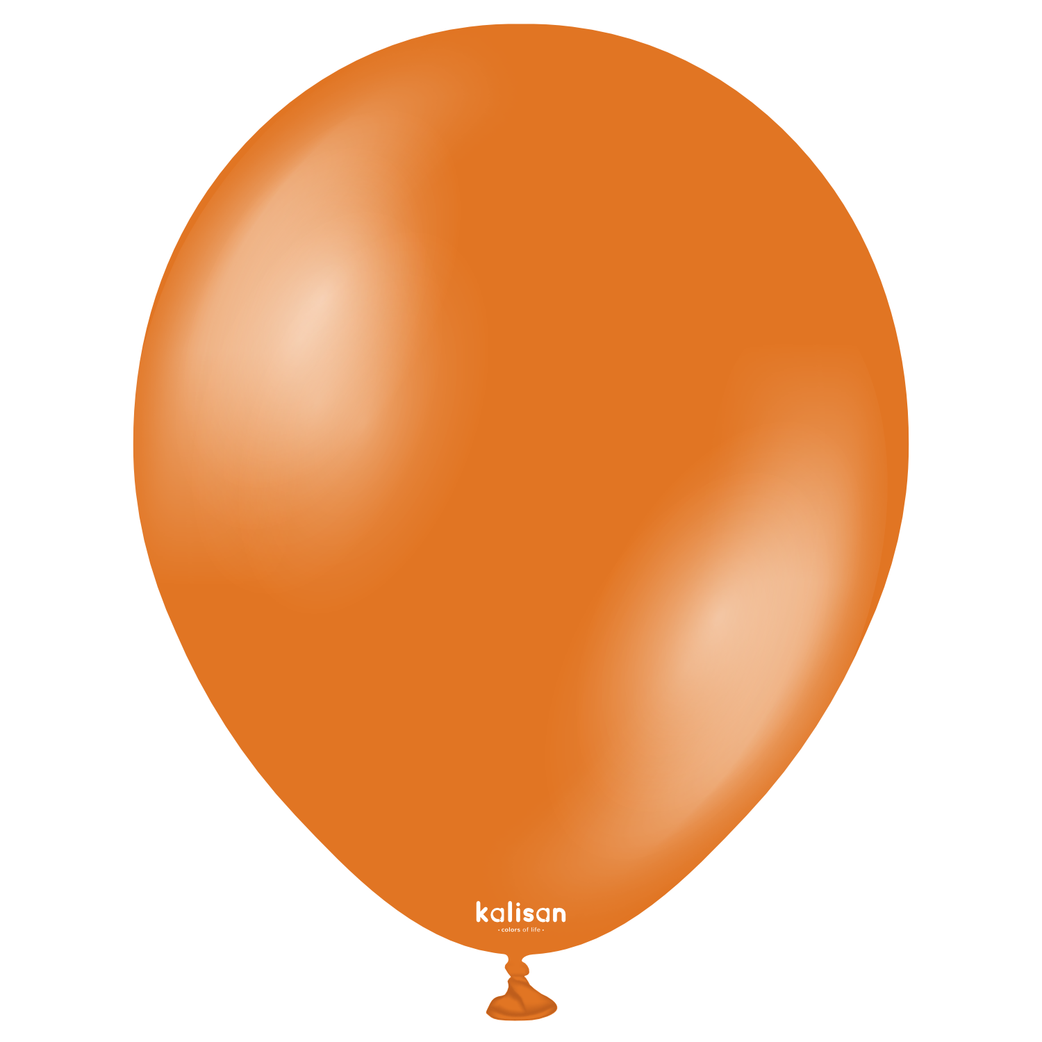 7016-metallic-orange-w-logo.png 11'' Kalisan Metalik Turuncu Balon (Orange) 50'li - Görsel 1