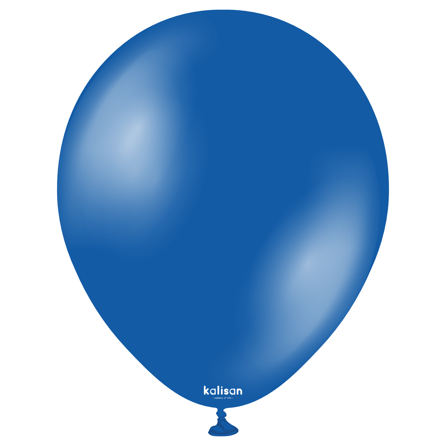 7019-metallic-sapphire-blue-w-logo.png 11'' Kalisan Metalik Koyu Mavi Balon (Sapphire Blue) 50'li - Görsel 1