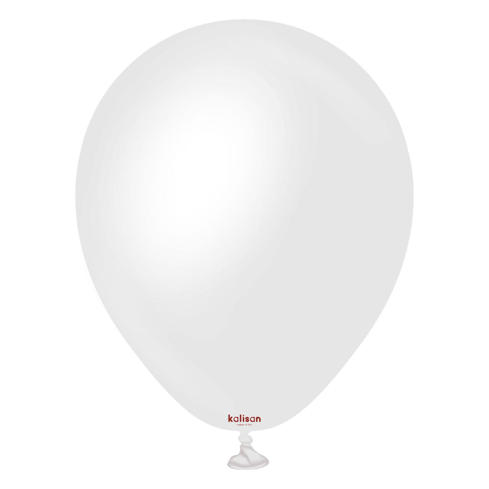 7050-opaque-satin-snow-white-5-inch-w-logo.png 5'' Opak Balon Saten Kar Beyaz (Snow White) 50'li - Görsel 1
