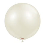 24'' Aura Balon Ivory White 2'li