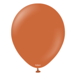 18'' Retro Balon Yanık Turuncu (Rust Orange) 5'li