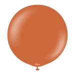 24'' Retro Balon Yanık Turuncu (Rust Orange) 2'li