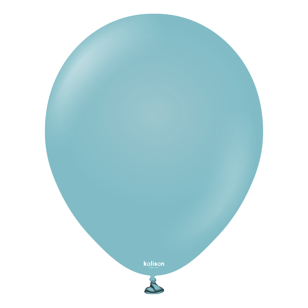 8004-retro-blue-glass-18-inch-w-logo.png 18'' Retro Balon Mavi Cam (Blue Glass) 5'li - Görsel 1