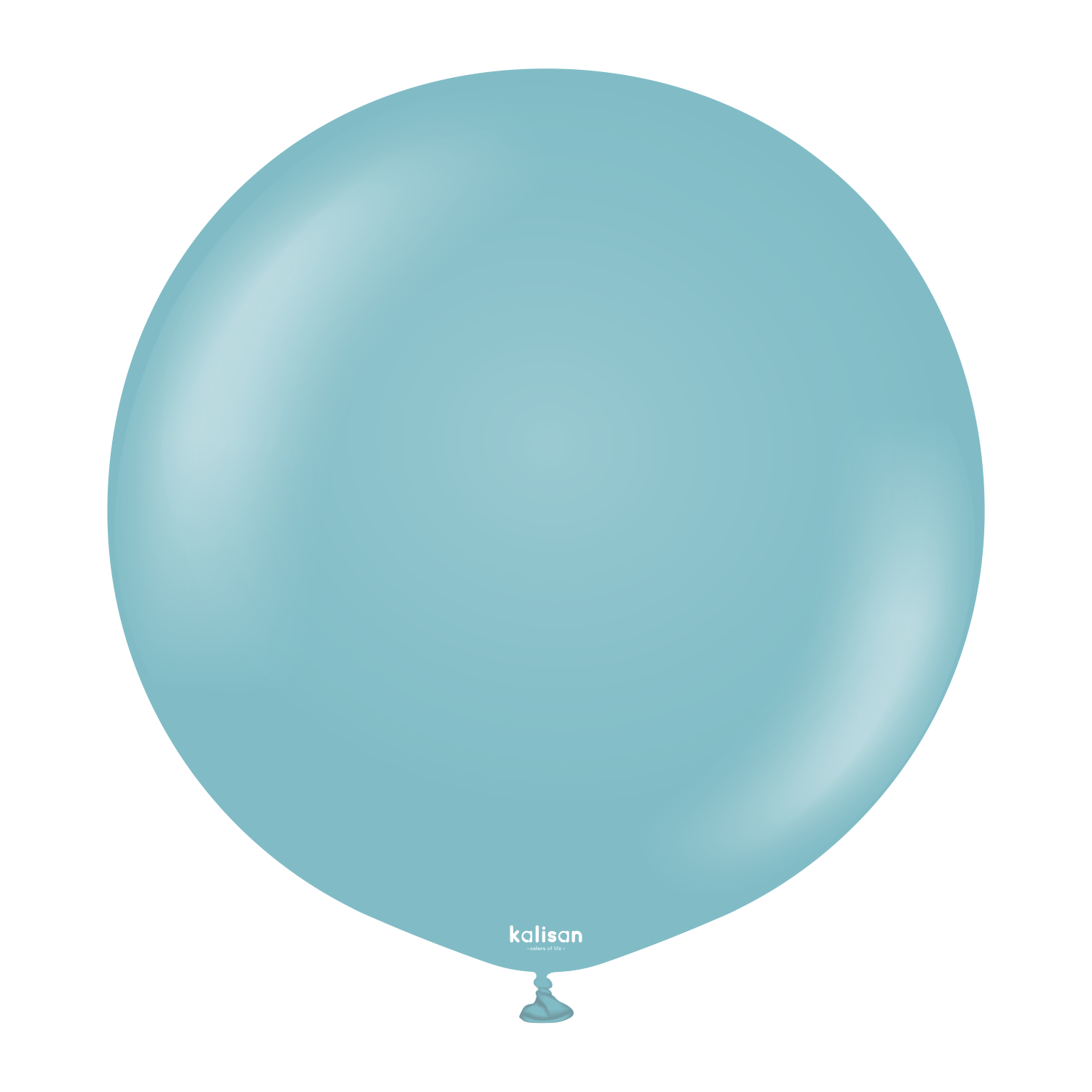 8004-retro-blue-glass-24-inch-w-logo.png 24'' Retro Balon Mavi Cam (Blue Glass) 2'li - Görsel 1