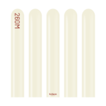 Retro Deniz Kumu Sosis Balon (White Sand) 100'lü