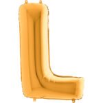 L Harf Grabo Altın Folyo Balon 40" - Görsel 2