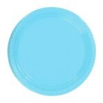 Plastik Tabak Açık Mavi 22 Cm / 25 Parça