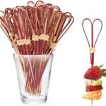 Bambu Naturel Kırmızı Kürdan 100 Parça