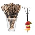 Bambu Naturel Siyah Kürdan 100 Parça