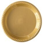 Plastik Tabak Gold 22 Cm / 25 Parça