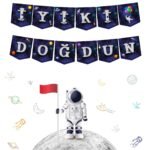Kağıt Banner Temalı İyi Ki Doğdun Uzay