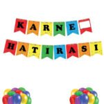 Kağıt Banner Karne Hatırası
