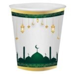 Karton Bardak Ramazan Beyaz 8 Parça