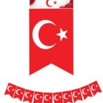 Kağıt Banner Sıralı Kırlangıç Model Türk Bayrağı Baskılı Flama