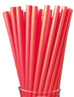 Kağıt Pipet Kırmızı 24 Parça
