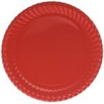 Karton Tabak Kırmızı 23 Cm 8 Parça