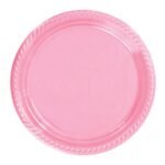 Plastik Tabak Pembe 22 Cm / 25 Parça