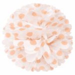 Tavan Süsü Ponpon Pembe Puanlı 30 Cm