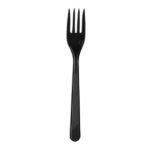 Plastik Çatal Siyah / 25 Parça