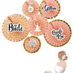 Kağıt Yelpaze Varaklı Bride Set 6 Parça