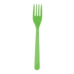 Plastik Çatal Yeşil / 25 Parça
