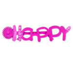 Gözlük Çiçekli Happy Pembe