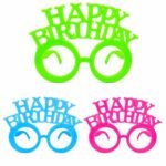Gözlük Eko Neon Model Happy Birthday 12'li