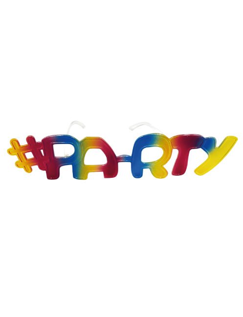 gozluk-party-yazili-luks-parti-gozlukleri-1223-30817-12-B.jpg Gözlük #PARTY Yazılı Renkli - Görsel 1