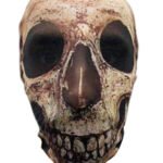 Halloween Korku Maskesi Transparan Kuru Kafa Beyaz