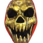 Halloween Maske İskelet Gold