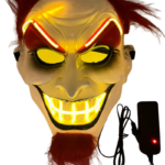 Halloween Maske Neon Joker Saçlı