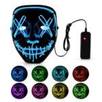 Halloween Maske Vendetta Neon Işıklı