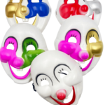 Halloween Maske Palyaço Model Karışık Renk Tekli