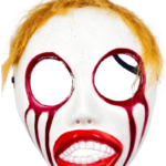 Halloween Maske Saçlı Model Büyük Göz