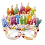 Gözlük PVC Kaplı Happy Birthday Mumlu Model
