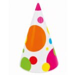 Kağıt Şapka Karışık Puanlı 20 cm 6'lı