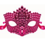 Maske Plastik Kristal Parlak Fuşya
