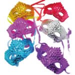 Maske Plastik Kristal Parlak Modeller Karışık 12'li