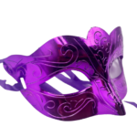 Maske Plastik Kabartmalı Mor
