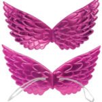 Melek Kanadı Saten Parlak Pembe 45*25 Cm