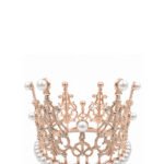 Pasta Tacı Metal İncili 11 Cm Rose Gold