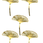 Pasta Üstü Plexi Ginkgo Yaprağı 10 Cm 5 Parça