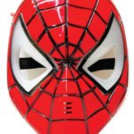 Plastik Maske Işıklı Spiderman Kırmızı