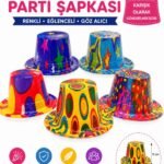 Şapka Lazer Renkli Baskılı Çocuk Model