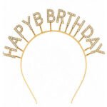 Taç Metal Happy Birthday Yaylı Altın