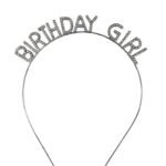 Taç Metal Taşlı Birthday Girl Gümüş