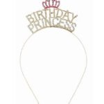 Taç Metal Taşlı Birthday Princess Altın