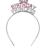 Taç Metal Taşlı Birthday Princess Gümüş