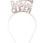 Taç Metal Taşlı Birthday Queen Rose
