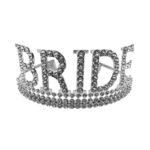 Taç Metal Taşlı Bride Lüks Gümüş